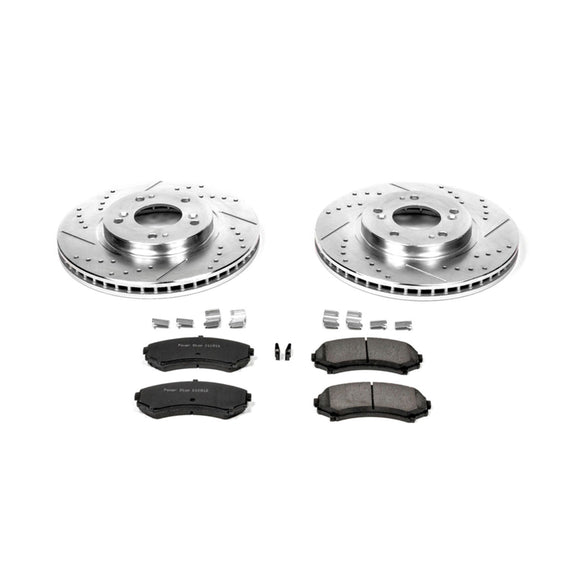 PowerStop Z23 Daily Driver Carbon-Fiber Ceramic Brake Pad and Drilled & Slotted