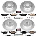 PowerStop Genuine Geomet Coated Rotor and Carbon-Fiber Ceramic Brake Pad Kit