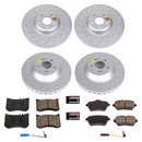 PowerStop Genuine Geomet Coated Rotor and Carbon-Fiber Ceramic Brake Pad Kit