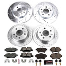 PowerStop Z23 Daily Driver Carbon-Fiber Ceramic Brake Pad and Drilled & Slotted