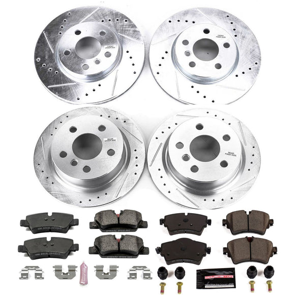PowerStop Z23 Daily Driver Carbon-Fiber Ceramic Brake Pad and Drilled & Slotted