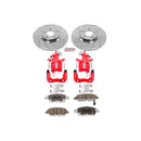 PowerStop Z26 Street Performance Ceramic Brake Pad, Drilled Slotted Rotor, and C