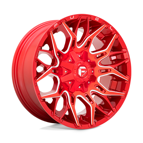 20x9 Fuel Off-Road D771 Twitch Candy Red Milled 8x180 ET1 CB124.2 Wheel Rim