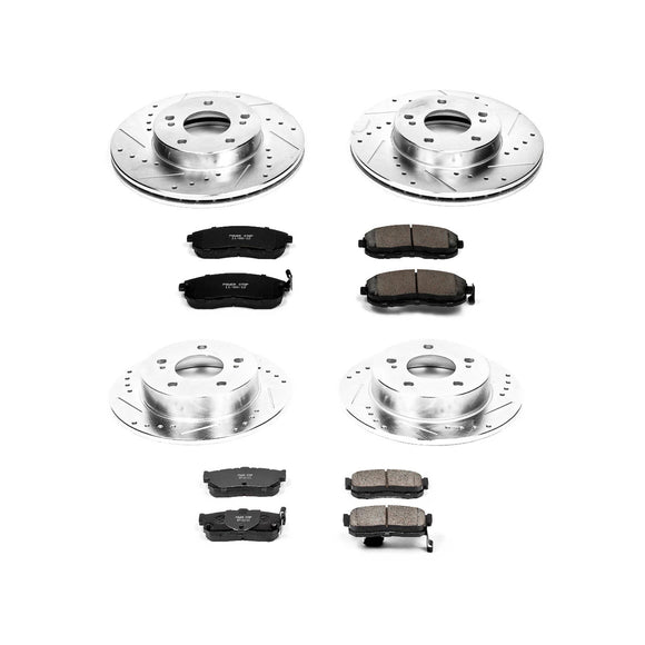 PowerStop Z23 Daily Driver Carbon-Fiber Ceramic Brake Pad and Drilled & Slotted