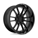22x10 Fuel Off-Road D760 Clash Gloss Black 6x139.7 ET-18 CB106.1 Wheel Rim