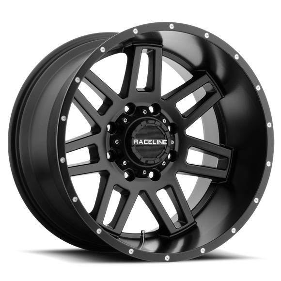 20x9 Raceline 931B Matte Black 6x135 6x139.7 6x5.5 ET0 Wheel Rim