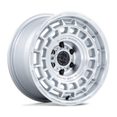 17x8.5 Black Rhino BR024 Awol Silver W/ Machined Face 5x127 ET10 Wheel