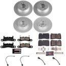 PowerStop Genuine Geomet Coated Rotor and Carbon-Fiber Ceramic Brake Pad Kit