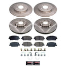 PowerStop OE Stock Replacement Low-Dust Ceramic Brake Pad and Rotor Kit