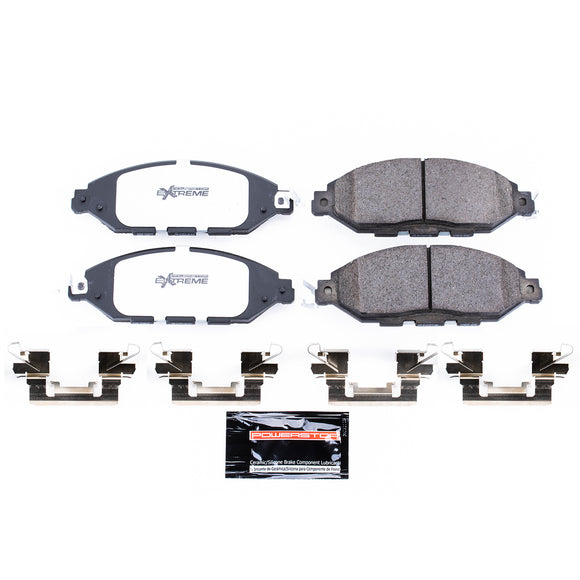 PowerStop Z36 Truck And Tow Carbon-Fiber Ceramic Brake Pads With Hardware