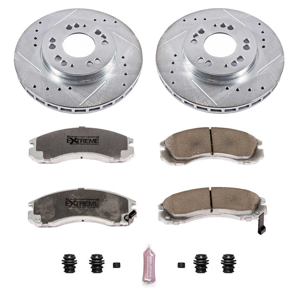 PowerStop Z26 Street Performance Ceramic Brake Pad and Drilled & Slotted Rotor K