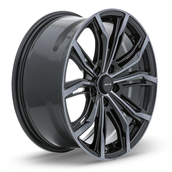 19x8.5 RTX Black Widow Black Machined Grey 5x114.3 ET38 wheel/rim