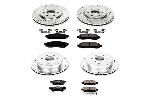 PowerStop Z23 Daily Driver Carbon-Fiber Ceramic Brake Pad and Drilled & Slotted