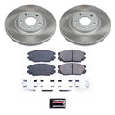 PowerStop Semi-Coated Rotor and Low-Dust Ceramic Brake Pad Kit