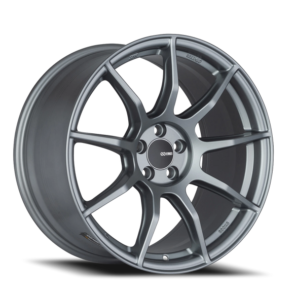 17X8 Enkei TS9 Wheel/Rim Platinum Gray 5X114.3 ET35 5-114.3 17-8