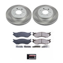 PowerStop Semi-Coated Rotor and Low-Dust Ceramic Brake Pad Kit