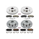 PowerStop OE Stock Replacement Low-Dust Ceramic Brake Pad and Rotor Kit