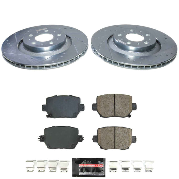 Z23 Daily Driver Carbon-Fiber Ceramic Brake Pad and Drilled & Slotted Rotor Kit