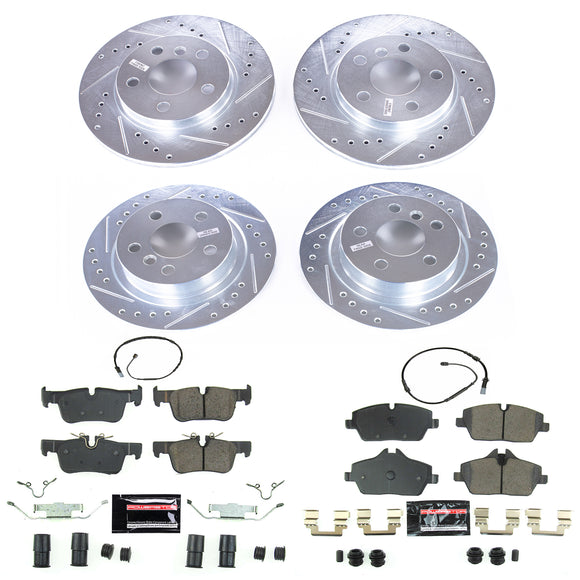PowerStop Z23 Daily Driver Carbon-Fiber Ceramic Brake Pad and Drilled & Slotted