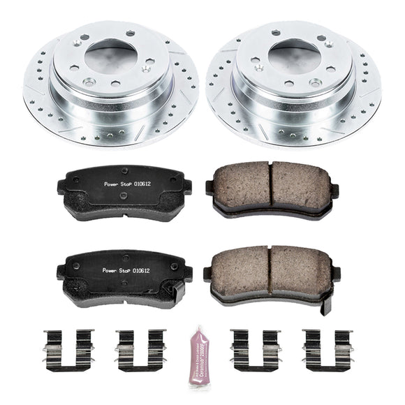 PowerStop Z23 Daily Driver Carbon-Fiber Ceramic Brake Pad and Drilled & Slotted
