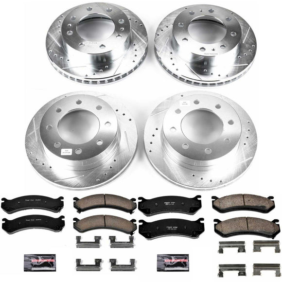 PowerStop Z23 Daily Driver Carbon-Fiber Ceramic Brake Pad and Drilled & Slotted