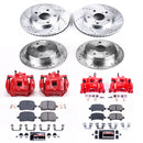 PowerStop Z23 Daily Driver Carbon-Fiber Ceramic Pads Drilled & Slotted Rotor & C