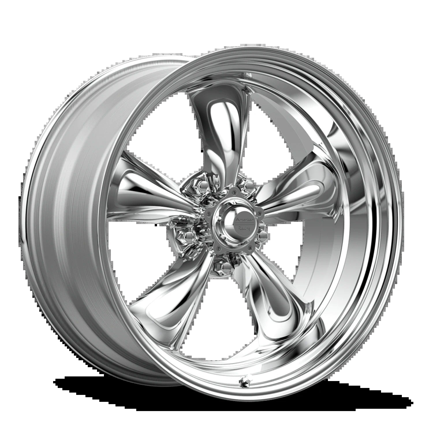 18x8 American Racing Torq Thrust II 1 Pc Polished Wheel 5X120.7 18
