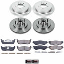 PowerStop OE Stock Replacement Low-Dust Ceramic Brake Pad and Rotor Kit