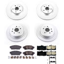 PowerStop Genuine Geomet Coated Rotor and Low-Dust Ceramic Brake Pad Kit