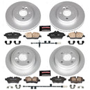 PowerStop Genuine Geomet Coated Rotor and Carbon-Fiber Ceramic Brake Pad Kit