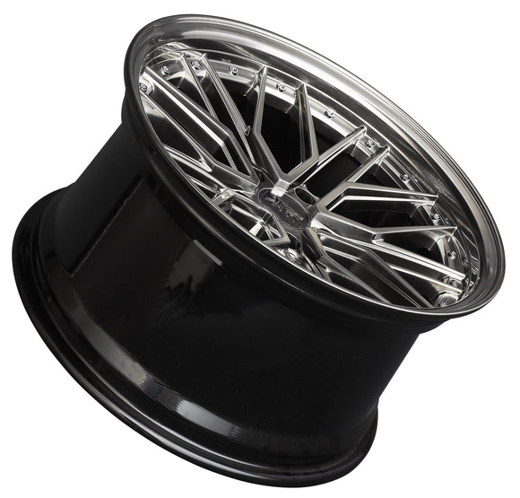 18x8.5 XXR 571 Chromium Black Wheel 5x4.5 ET25 CB73.1