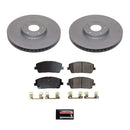 PowerStop Genuine Geomet Coated Rotor and Low-Dust Ceramic Brake Pad Kit