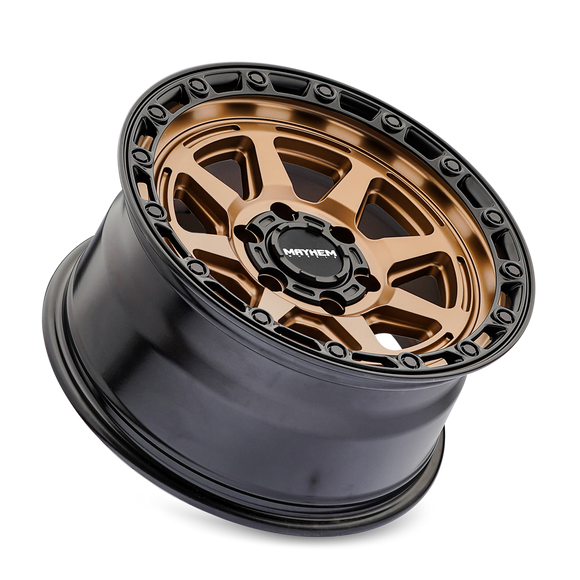 17x8.5 Mayhem Ridgeline Satin Bronze Black Lip 6x139.7 ET25 CB106 Wheel Rim