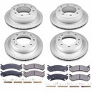 PowerStop Genuine Geomet Coated Rotor and Low-Dust Ceramic Brake Pad Kit