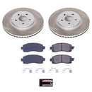 PowerStop Semi-Coated Rotor and Low-Dust Ceramic Brake Pad Kit