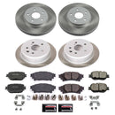 PowerStop Semi-Coated Rotor and Low-Dust Ceramic Brake Pad Kit