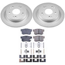 PowerStop Genuine Geomet Coated Rotor and Low-Dust Ceramic Brake Pad Kit