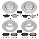 PowerStop Genuine Geomet Coated Rotor and Carbon-Fiber Ceramic Brake Pad Kit