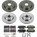 PowerStop OE Stock Replacement Low-Dust Ceramic Brake Pad and Rotor Kit