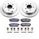 PowerStop Genuine Geomet Coated Rotor and Low-Dust Ceramic Brake Pad Kit