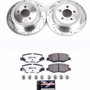 PowerStop Z36 Carbon-Fiber Ceramic Brake Pad with Drilled and Slotted Rotor Kit