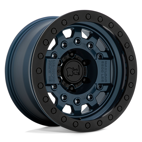 17X8.5 Black Rhino AVENGER Beadlock N-BLU BLK-HDW 6X139.7 ET0 wheel/rim