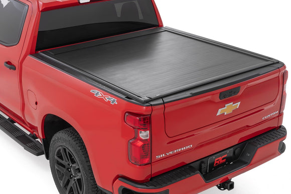 Rough Country Powered Retractable Bed Cover 5'10" Bed For Chevy GMC Sierra Silverado 1500 19-25