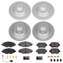 PowerStop Genuine Geomet Coated Rotor and Carbon-Fiber Ceramic Brake Pad Kit