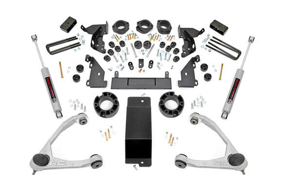 Rough Country 4.75in GM Combo Lift Kit w/ Forged Upper Control Arms 14-15 1500 PU 4WD Cast Steel