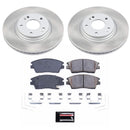 PowerStop Semi-Coated Rotor and Low-Dust Ceramic Brake Pad Kit