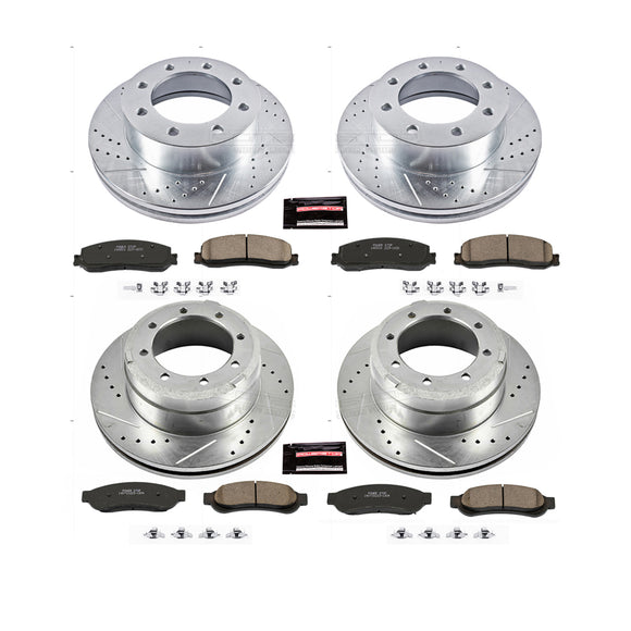 PowerStop Z23 Daily Driver Carbon-Fiber Ceramic Brake Pad and Drilled & Slotted