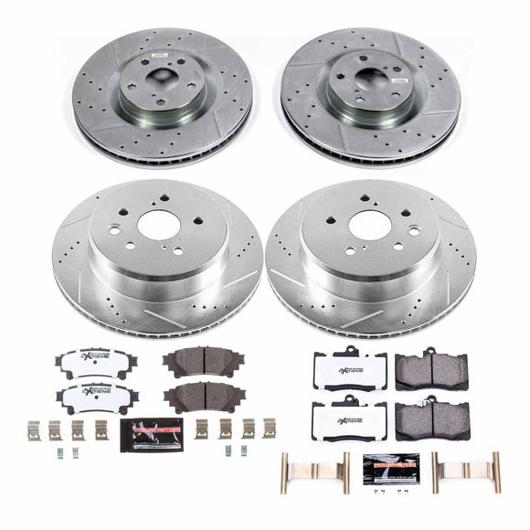 PowerStop Z26 Street Performance Ceramic Brake Pad and Drilled & Slotted Rotor K