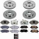 PowerStop OE Stock Replacement Low-Dust Ceramic Brake Pad, Rotor and Caliper Kit