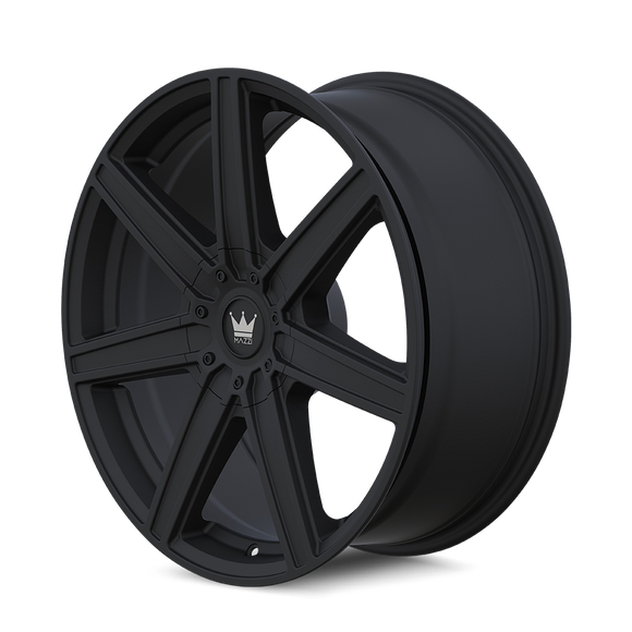 22x8.5 Mazzi 376 Laguna Matte Black 5x110 5x115 ET38 Wheel Rim